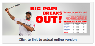 Big Papi Breaks Out!